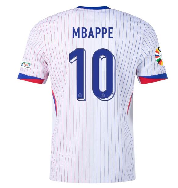 (image for) MBAPPE #10 France Away Jersey Player Version Euro 2024